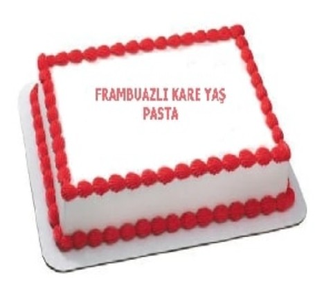 Özel Etkinlikler İçin 20 Kişilik Frambuazlı Yaş Pasta